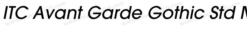 ITC Avant Garde Gothic Std MD字体转换